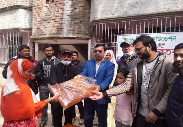 মাগুরার বিদেশ ফাউন্ডেশনের উদ্যোগে কম্বল বিতরন