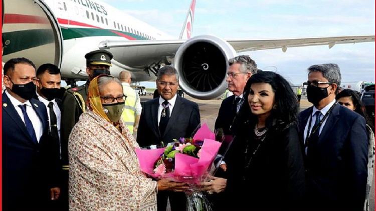 PM Sheikh  arrive in UK