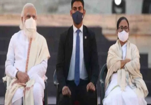 নেতাজির জয়ন্তীতে ‘জয় শ্রীরাম’ স্লোগান, ক্ষুব্ধ মমতা