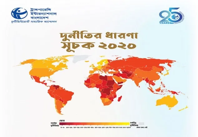 দুর্নীতির সূচকে আরও ২ ধাপ নিচে নামল বাংলাদেশ