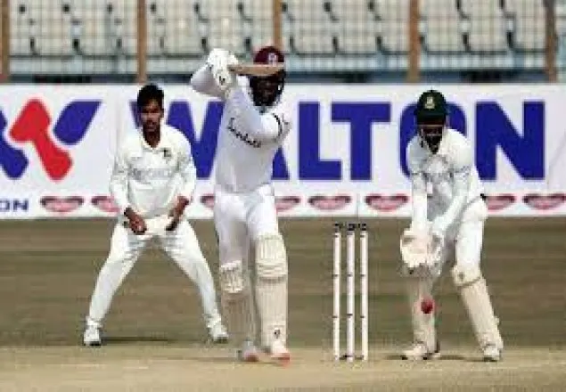 ঢাকা টেস্ট : প্রথম দিনে বাংলাদেশ-ওয়েস্ট ইন্ডিজ সমানে সমান