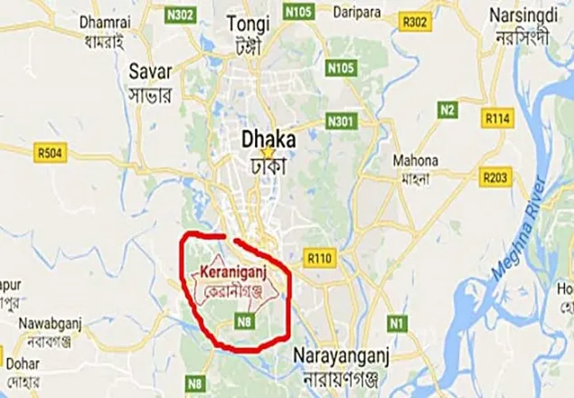 কেরানীগঞ্জে ধসে পড়ল তিনতলা ভবন