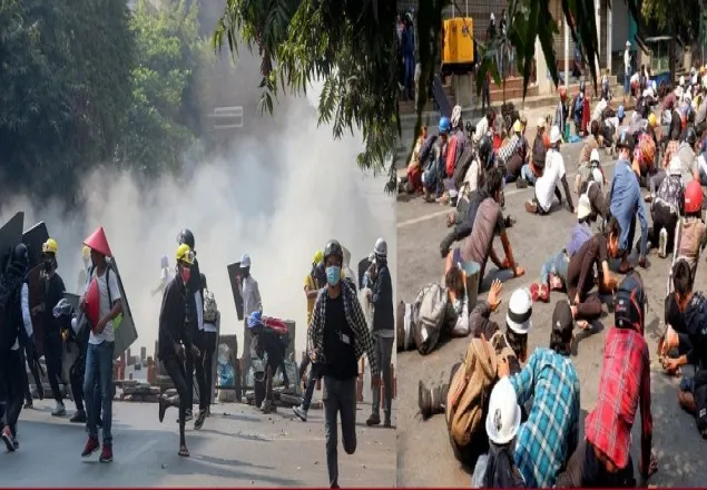 সামরিক শাসন বিরোধী বিক্ষোভে গুলি, মিয়ানমারে একদিনে নিহত ৩৮