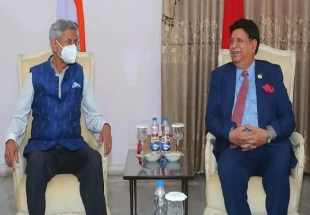 পররাষ্ট্রমন্ত্রীর সঙ্গে বৈঠকে ভারতের পররাষ্ট্রমন্ত্রী