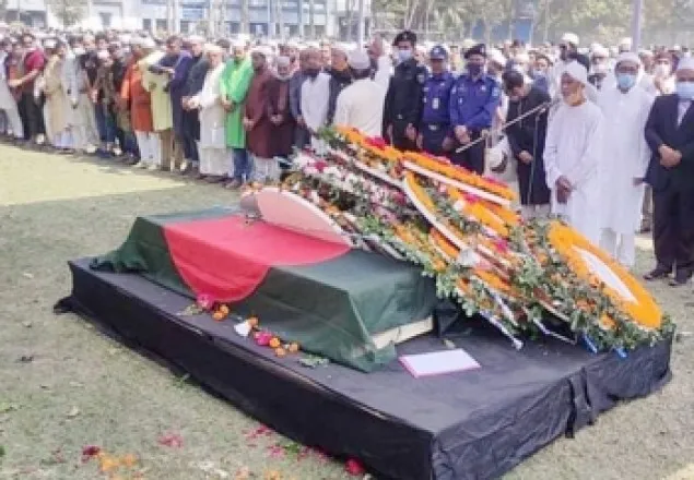 বনানীতে এইচ টি ইমামের দাফন সম্পন্ন