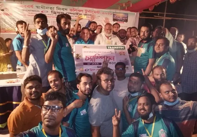 মুজিববর্ষ স্বাধীনতা দিবস ভুলিবল টুনামেন্টে বঙ্গবন্ধু শেখ মুজিব বিশ্ববিদ্যালয় চ্যাাম্পিয়ন