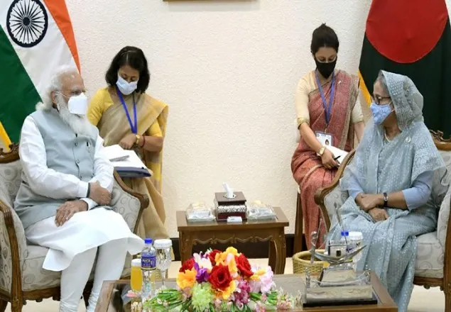 শেখ হাসিনা-মোদির বৈঠকে ৫ সমঝোতা স্মারক সই