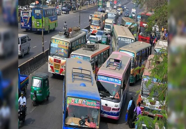  কাল থেকে গণপরিবহনে ভাড়া বাড়ছে ৬০ শতাংশ