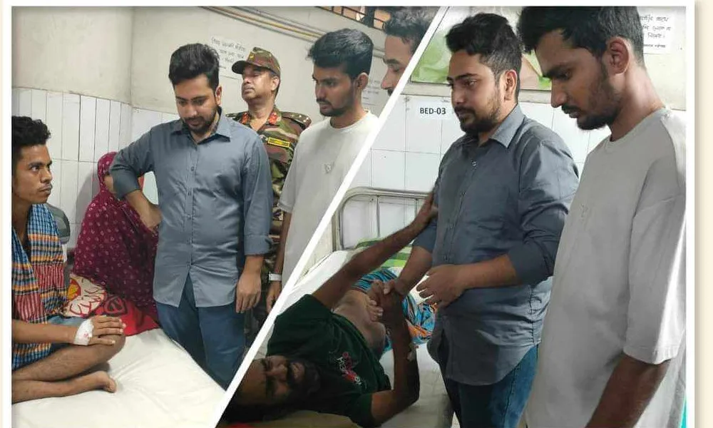 আন্দোলনে আহত ১৩২ জনকে চেক প্রদান