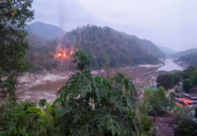 থাই সীমান্তের কাছে মিয়ানমারে প্রচণ্ড লড়াই