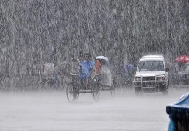 ভারী বর্ষণসহ শিলাবৃষ্টির আভাস