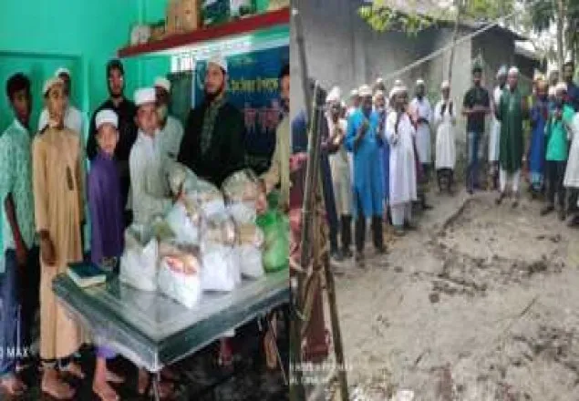 বাউফলে গভীর নলকুপ স্থাপন ও ঈদ সামগ্রী বিতরণ করেন ড. শফিকুল ইসলাম মাসুদ