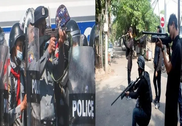 মিয়ানমারে ২০ পুলিশকে গুলি করে হত্যা