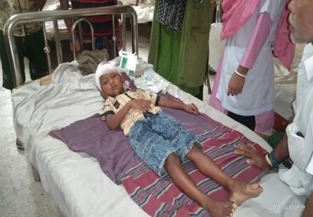 দাদাকে বাঁচাতে এসে হাসপাতালে ৫ বছরের শিশু
