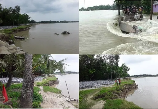 গড়াই নদীতে ভয়াবহ ভাঙ্গন : বসতভিটা, ঈদগাঁসহ বিলিন ১৫শ একর ফসলি জমি