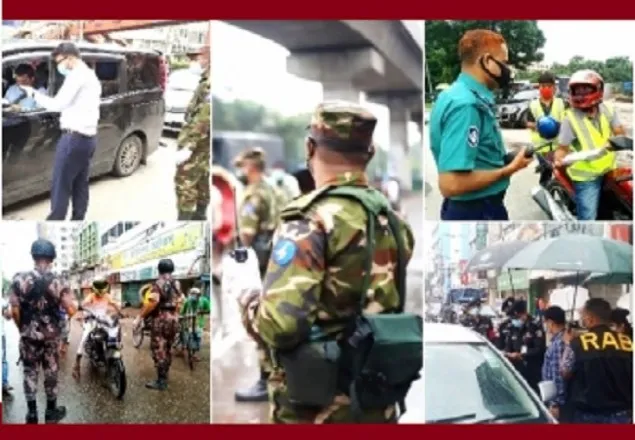 ঢাকায় অপ্রয়োজনে বের হওয়ায় ১৭ জনকে জরিমানা, আটক ৩