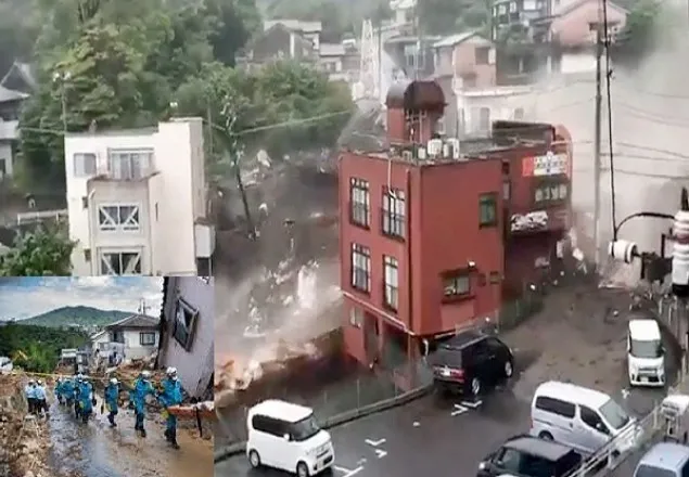 জাপানে ভারি বর্ষণে ভূমিধস : নিখোঁজ ২০