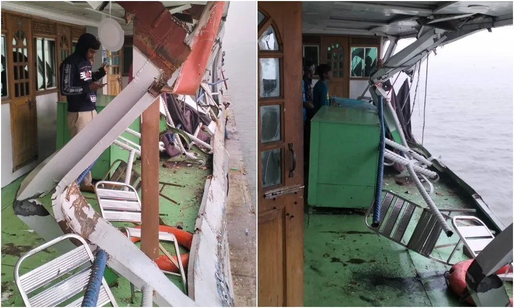 পদ্মা নদীতে লঞ্চ দুর্ঘটনা