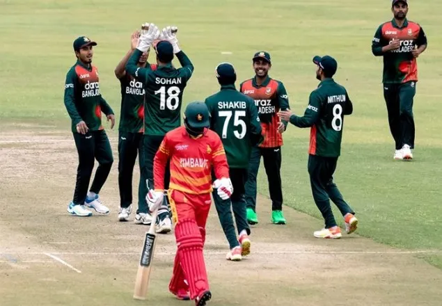১৫৫ রানের বিশাল জয় বাংলাদেশের, সাকিবের ৫ উইকেট