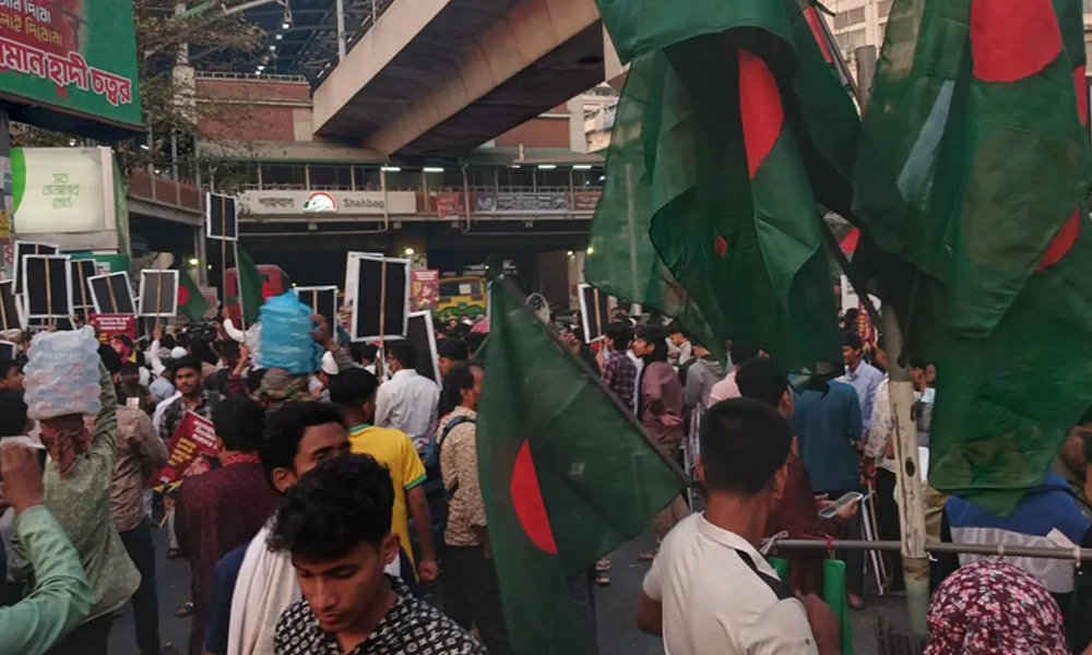 শাহবাগ মোড় অবরোধ