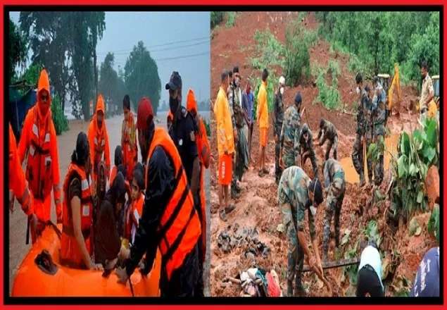 ভারি বৃষ্টি ও ভূমিধসে বিপর্যস্ত ভারত