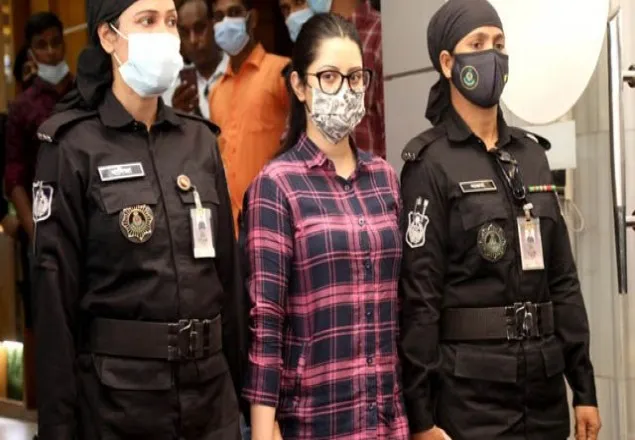 রিমান্ড শেষে ফের আদালতে পরীমনি