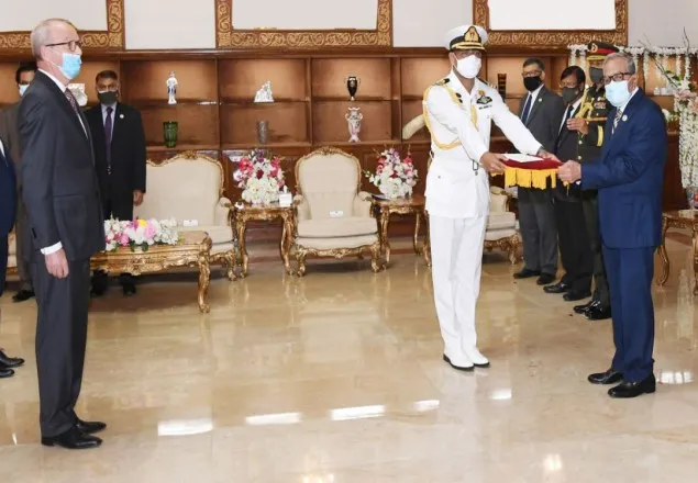 রাষ্ট্রপতির কাছে নেদারল্যান্ড ও থাইল্যান্ডের রাষ্ট্রদূতদের পরিচয়পত্র পেশ