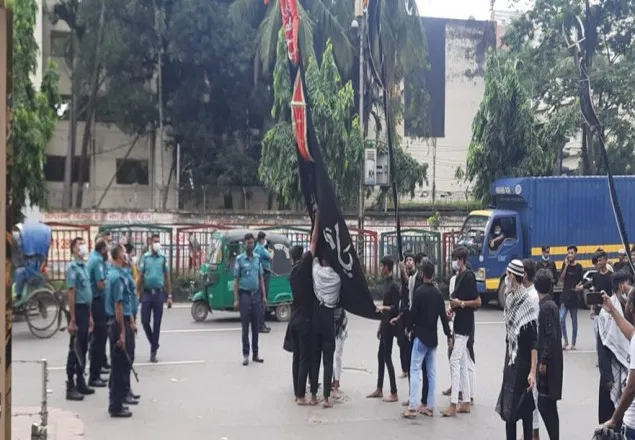 নিষেধাজ্ঞা উপেক্ষা করে রাজধানীতে তাজিয়া মিছিল