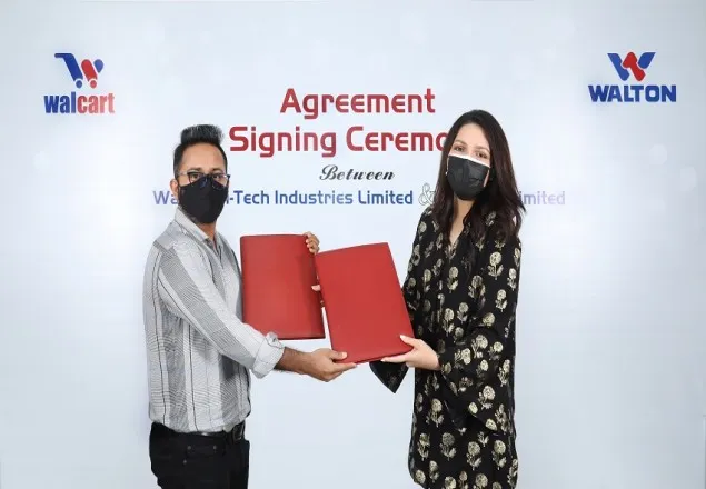 ই-কমার্স প্রতিষ্ঠান ওয়ালকার্টের এক্সক্লুসিভ পার্টনার হলো ওয়ালটন হাই-টেক