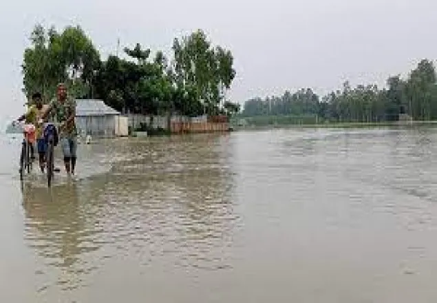 রাজবাড়ীতে বন্যা পরিস্থিতির অবনতি, পানিবন্দী মানুষের দুর্ভোগ
