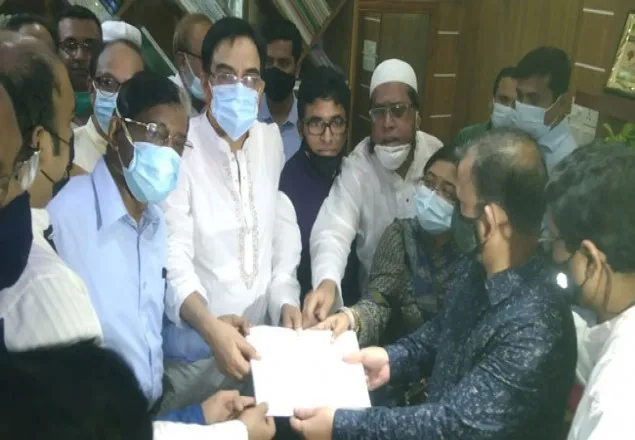 মনোনয়নপত্র জমা দিলেন আওয়ামী লীগ প্রার্থী প্রাণ গোপাল