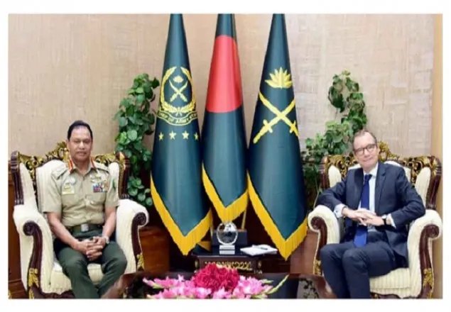 সেনাপ্রধানের সঙ্গে সৌজন্য সাক্ষাৎ যুক্তরাজ্য রাষ্ট্রদূতের