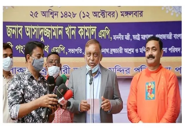 পূজামণ্ডপগুলোতে কোনো নিরাপত্তা ঝুঁকি নেই: স্বরাষ্ট্রমন্ত্রী