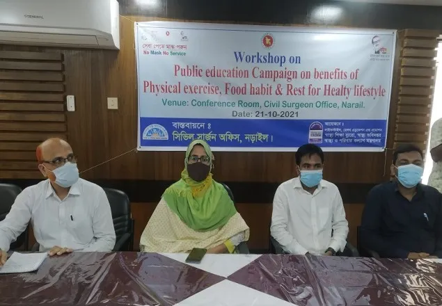 নড়াইলে স্বাস্থ্যকর জীবনযাত্রা বিষয়ে গণশিক্ষা মূলক ক্যাম্পেইন