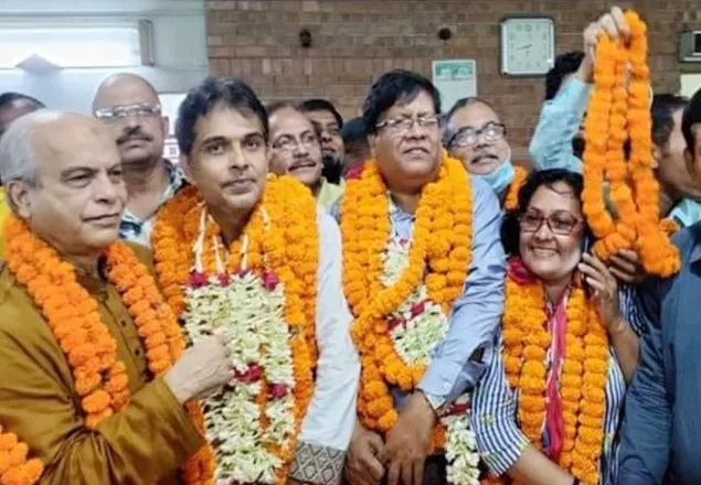 বিএফইউজে’র সভাপতি ওমর ফারুক, মহাসচিব দীপ আজাদ