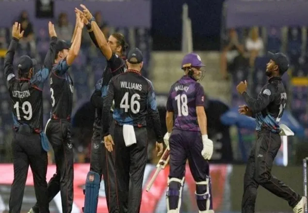 স্কটল্যান্ডকে ৪ উইকেটে হারাল নামিবিয়া