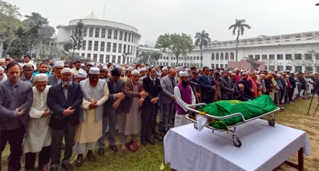 উপদেষ্টা হাসান আরিফের জানাজায় জামায়াত নেতাদের অংশগ্রহণ