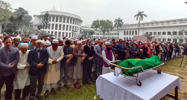 উপদেষ্টা হাসান আরিফের জানাজায় জামায়াত নেতাদের অংশগ্রহণ