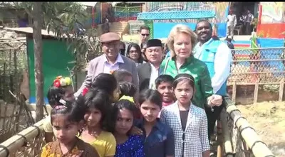রোহিঙ্গা ক্যাম্প পরিদর্শনে বেলজিয়ামের রানি