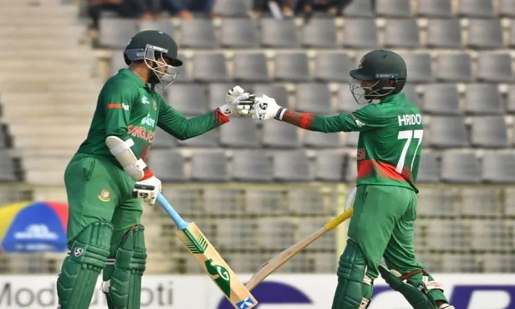 সাকিব-হৃদয়ের ব্যাটে বাংলাদেশের রানের পাহাড়