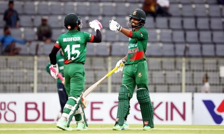 মুশফিকের দ্রুততম সেঞ্চুরিতে বাংলাদেশের সর্বোচ্চ সংগ্রহ