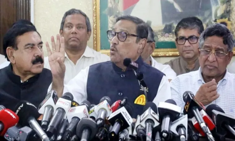 আবারও সন্ত্রাসী কর্মকাণ্ড বেছে নিয়েছে বিএনপি: ওবায়দুল কাদের
