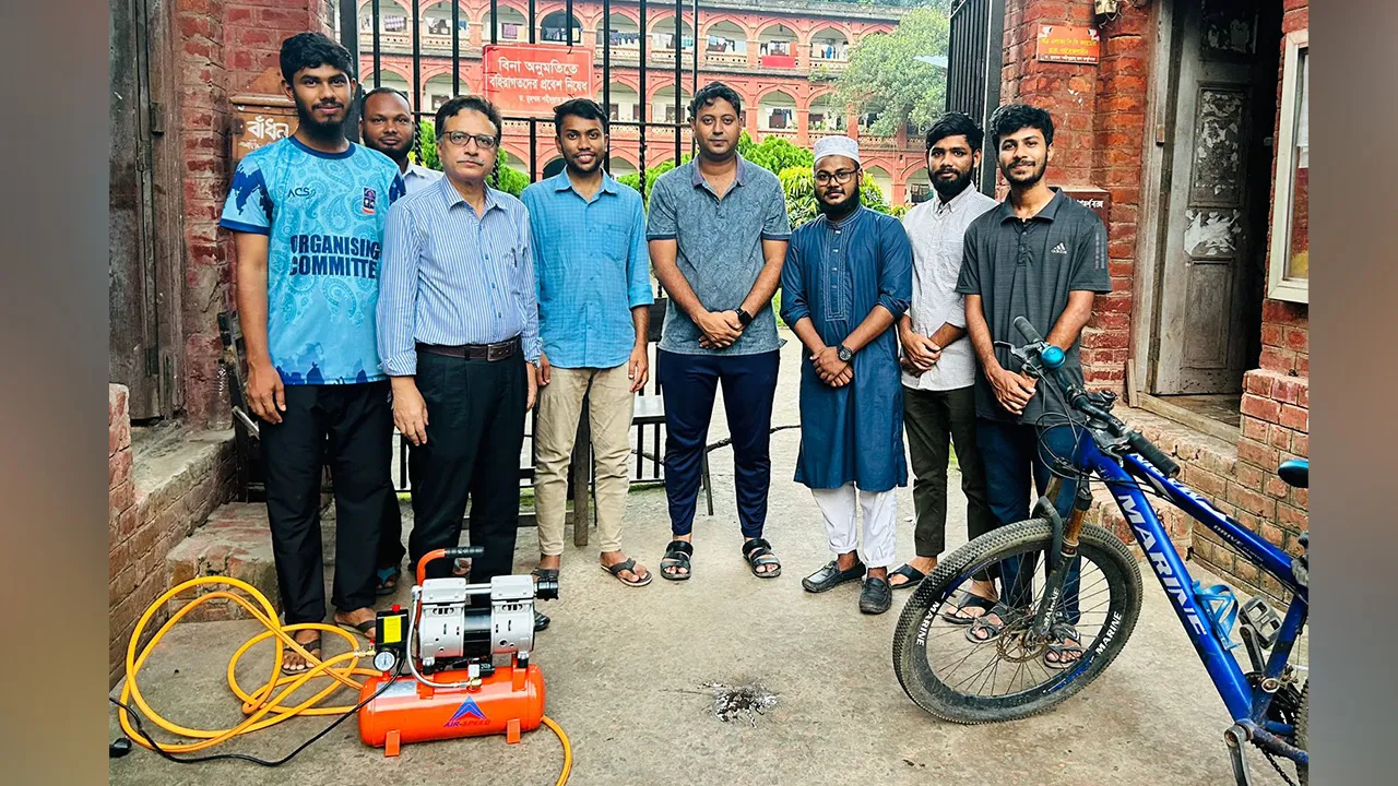 শহীদুল্লাহ হলে ছাত্র সংসদের উদ্যোগে ইলেকট্রিক পাম্পার স্থাপন