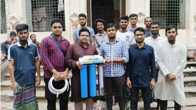 কবি নজরুল কলেজে শিবিরের উদ্যোগে পানির ফিল্টার