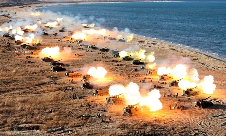 North Korea fires 130 artillery rounds after S Korea-US drills