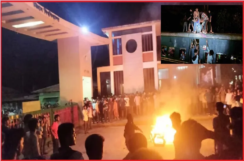 চবির শাটল ট্রেনের ছাদে গাছের ধাক্কায় আহত ১৫, ক্যাম্পাসে বিক্ষোভ