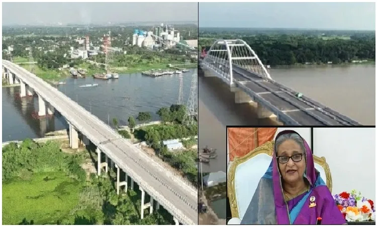 মধুমতি ও তৃতীয় শীতলক্ষ্যা সেতু উদ্বোধন করলেন প্রধানমন্ত্রী