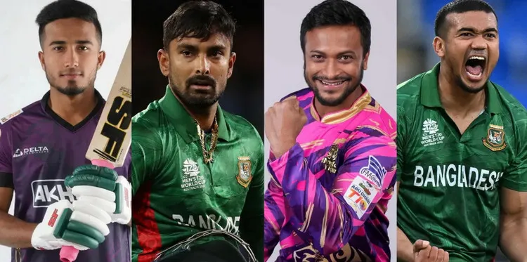 আইপিএলের নিলামে সংক্ষিপ্ত তালিকায় বাংলাদেশের ৪ তারকা