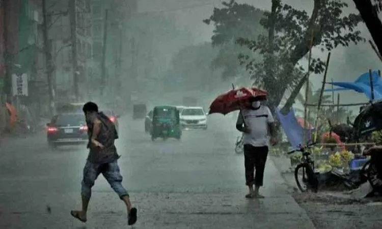 দেশের  বিভিন্ন জেলায় বৃষ্টিপাতের সম্ভাবনা