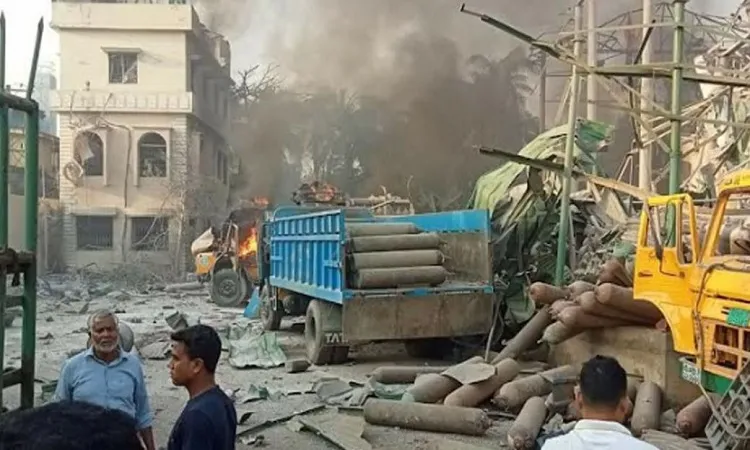 সীতাকুণ্ডে অক্সিজেন প্ল্যান্টে বিস্ফোরণ